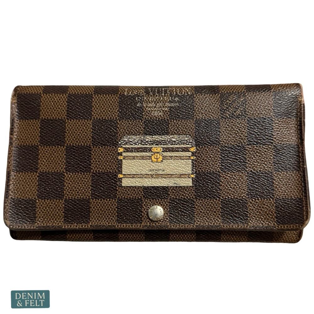 Louis Vuitton Sarah Trunks & Locks Wallet Damier Ebene Collector Rare Iconic - Picture 2 of 15